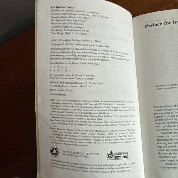 The Environmental Predicament : An Argument Reader Paperback Carol J. Verburg - Picture 9 of 9